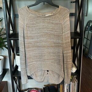 Silver/gold high low sweater